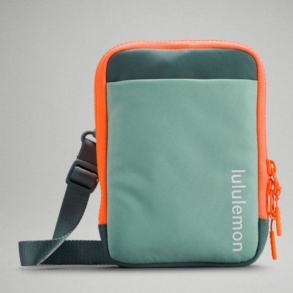 lululemon athletica Handbags - Lululemon Easy Access Crossbody Bag NWT O/S (ATGN/TIDT) Orange Green